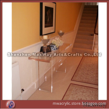 Transparent acrylic furniture hall table